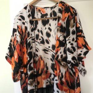 Kimono Fringe Cardigan cover-up